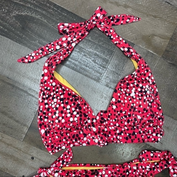 Seven7 Red Polka Dot Bikini size Medium - Picture 2 of 9